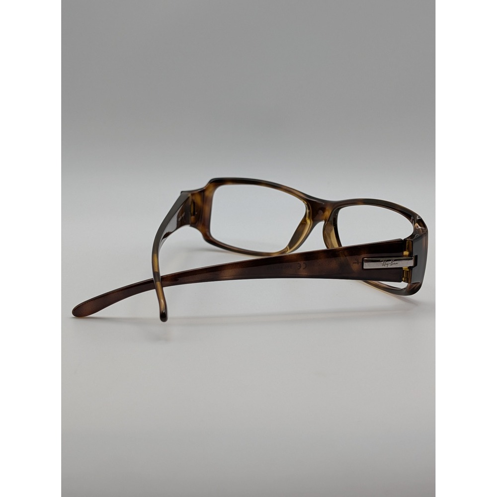 Ray-Ban RB4078 Sunglasses Frame Tortoise Brown Rectangle Made in Italy